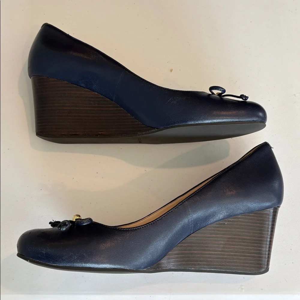 Cole Haan Women's Elsie LCE Wedge 65 mmII in marine blue size 8.5